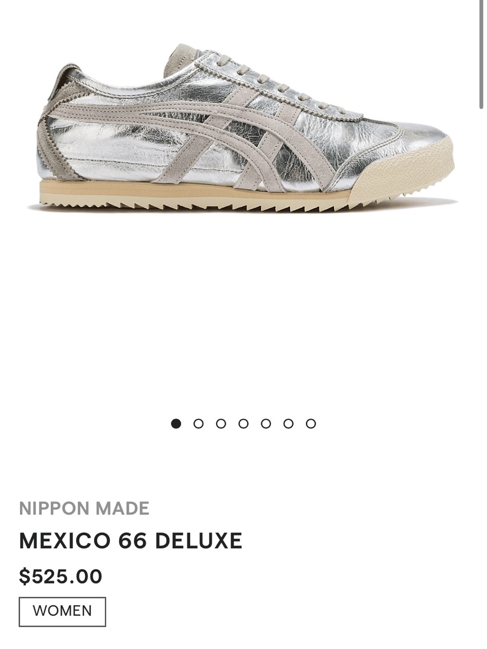 Onitsuka Tiger Mexico 66 Deluxe Silver Sneakers